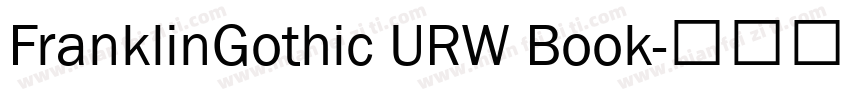 FranklinGothic URW Book字体转换